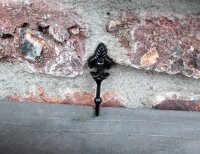 Mini Wandhaken frz Lilie antikschwarz