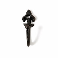 Mini Wandhaken frz Lilie antikschwarz