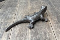 Dekofigur Eidechse Gusseisen L19cm
