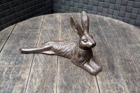 Dekofigur Hase liegend Gusseisen