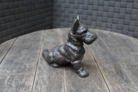 Dekofigur Hund Schnauzer sitzend