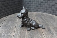 Dekofigur Hund Schnauzer sitzend