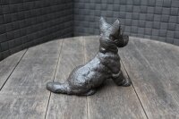 Dekofigur Hund Schnauzer sitzend