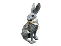 Dekofigur Hase grau H25,5cm