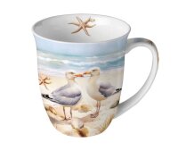 Tasse Möwen am Strand